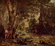 Gustave Courbet Rehbock im Wald Sweden oil painting artist